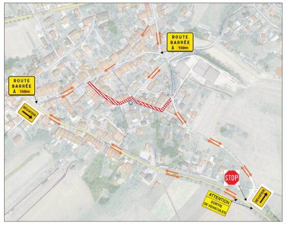 Travaux rue des Roses