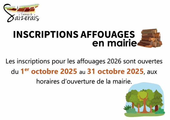 Inscription pour affouages
