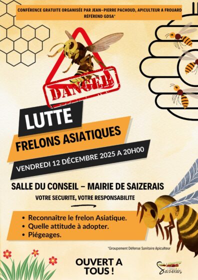 Conférence sur la lutte contre le frelon asiatique à Saizerais ! ⚠🐝